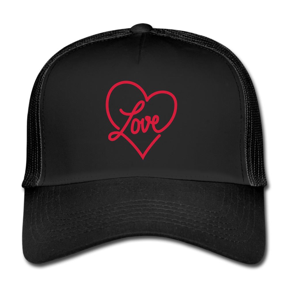 Gorra love - negro/negro