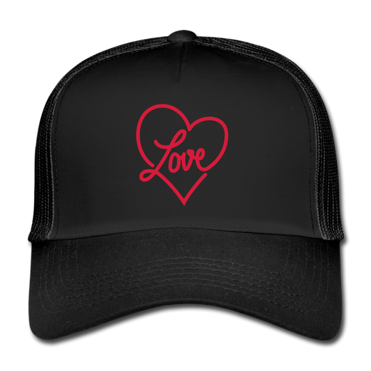 Gorra love - negro/negro