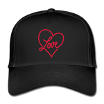 Gorra love - negro/negro