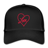 Gorra love - negro/negro