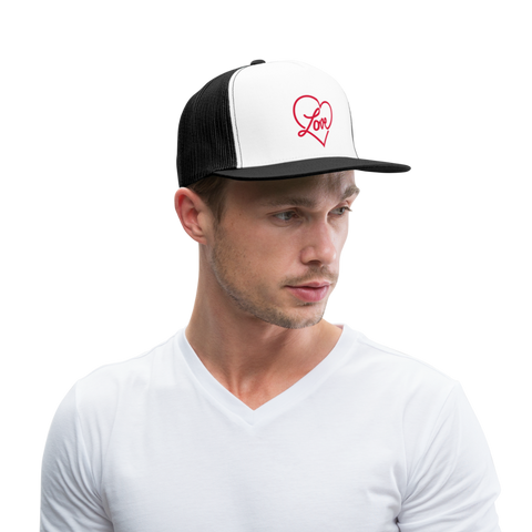 Gorra love - blanca/negro