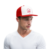 Gorra love - blanco/rojo