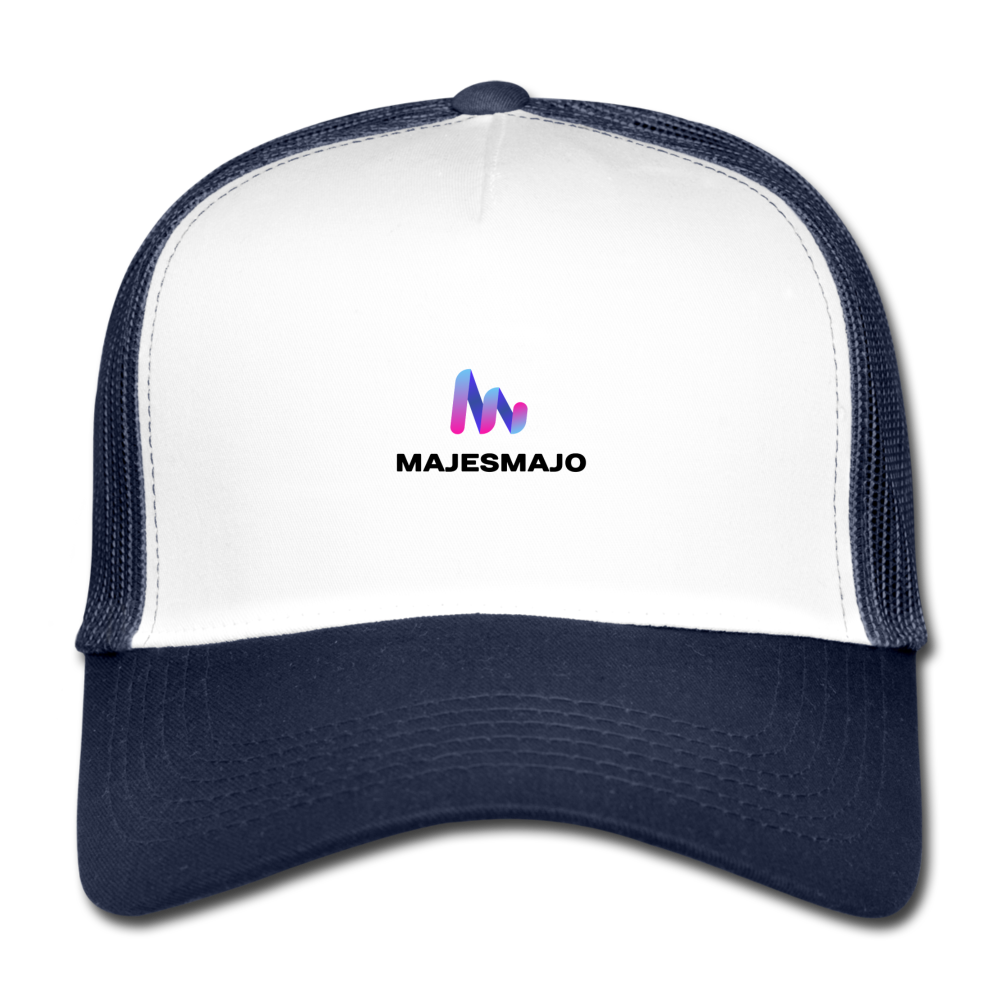 Gorra majesmajo - blanco/azul marino