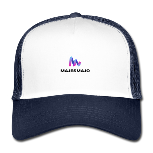 Gorra majesmajo - blanco/azul marino