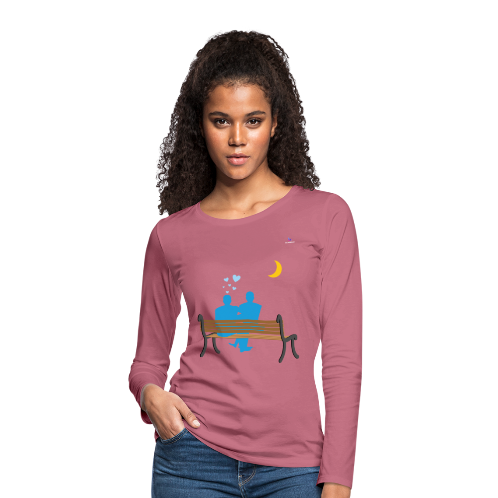 Camisa manga larga "schwules Paar" - malva