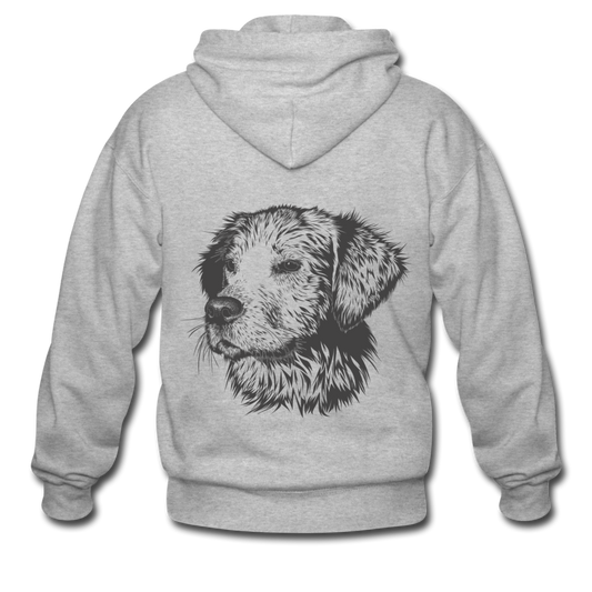 Sudadera dog Style - gris jaspeado