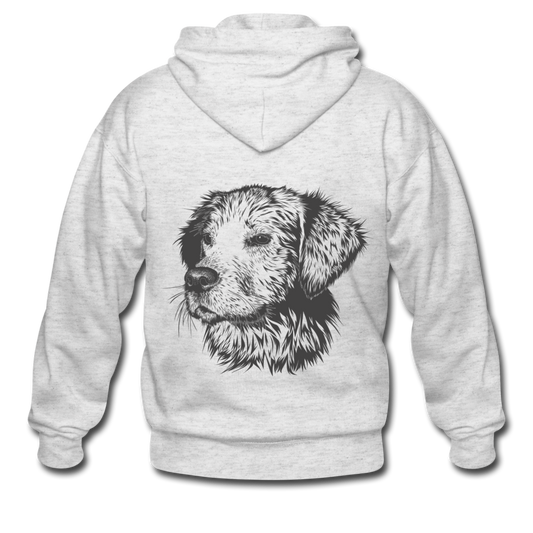 Sudadera dog Style - blanco/jaspeado