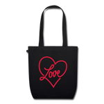 Bolso tela ecológica love - negro