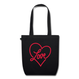 Bolso tela ecológica love - negro