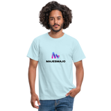 Camisa majesmajo logo - celeste