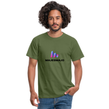 Camisa majesmajo logo - verde oliva