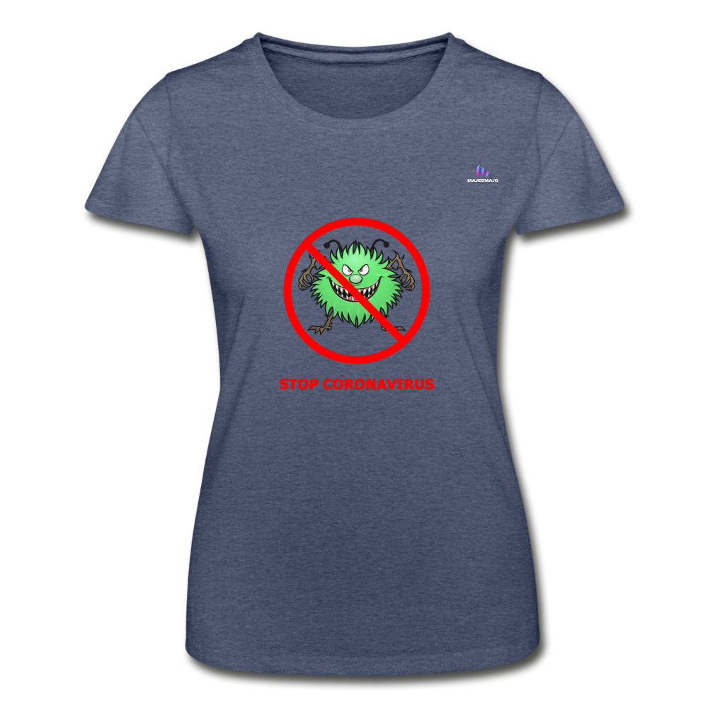 Camisa coronavirus - azul marino salpicado