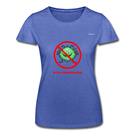 Camisa coronavirus - azul jaspeado