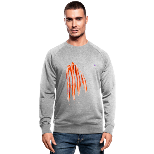 Sudadera orgánica sangre - gris jaspeado