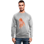 Sudadera orgánica sangre - gris jaspeado