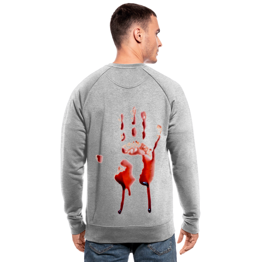 Sudadera orgánica sangre - gris jaspeado