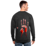 Sudadera orgánica sangre - carbón salpicado