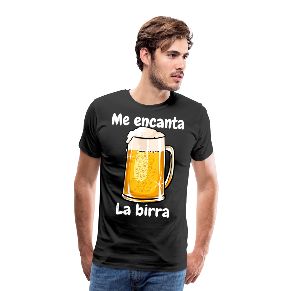 Camisa me encanta la birra - negro