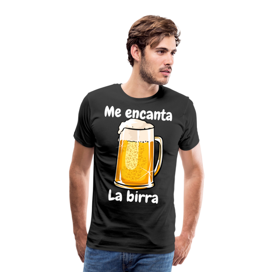 Camisa me encanta la birra - negro