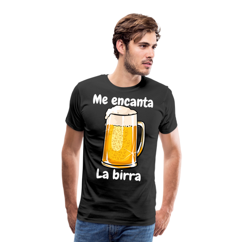 Camisa me encanta la birra - negro