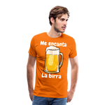 Camisa me encanta la birra - naranja