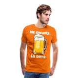 Camisa me encanta la birra - naranja