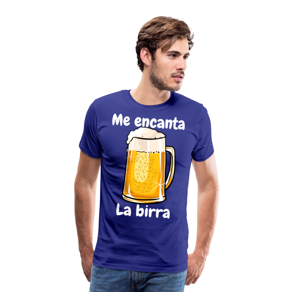 Camisa me encanta la birra - azul real