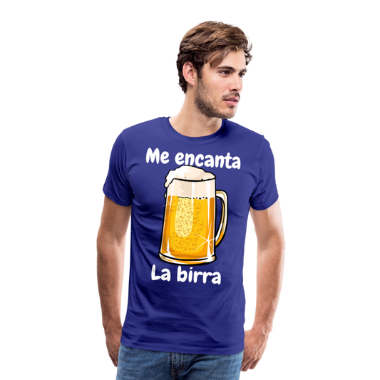Camisa me encanta la birra - azul real