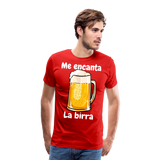 Camisa me encanta la birra - rojo