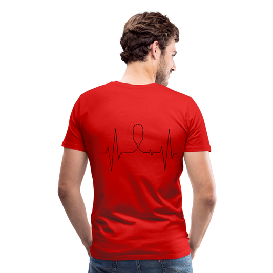 Camisa me encanta la birra - rojo