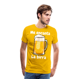 Camisa me encanta la birra - amarillo sol