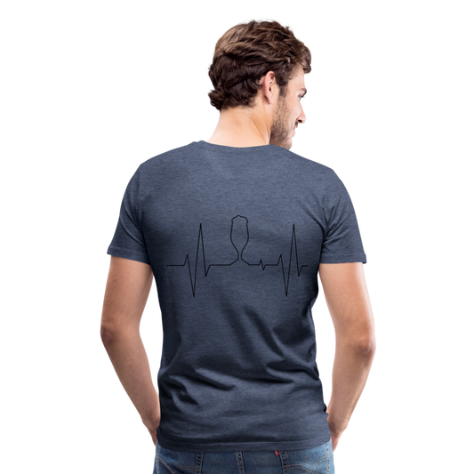 Camisa me encanta la birra - azul jaspeado