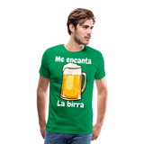 Camisa me encanta la birra - verde 