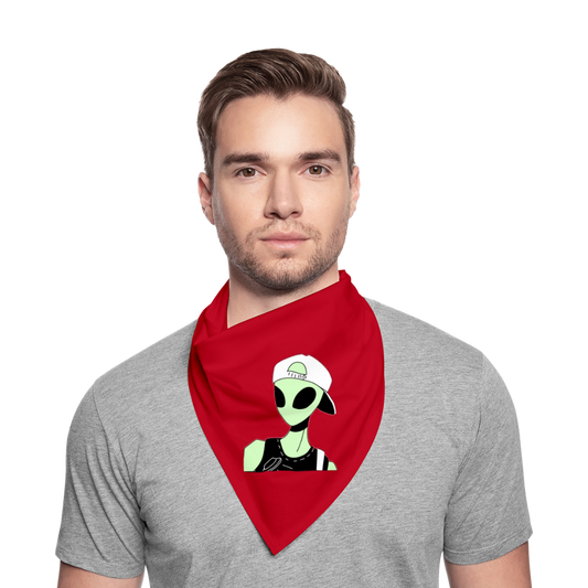 Bandana alien - rojo