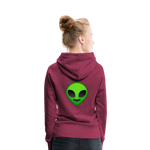 Sudadera alíen - rojo bordeaux