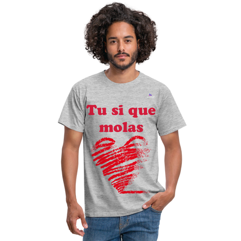 Camisa tú sí que molas - gris jaspeado