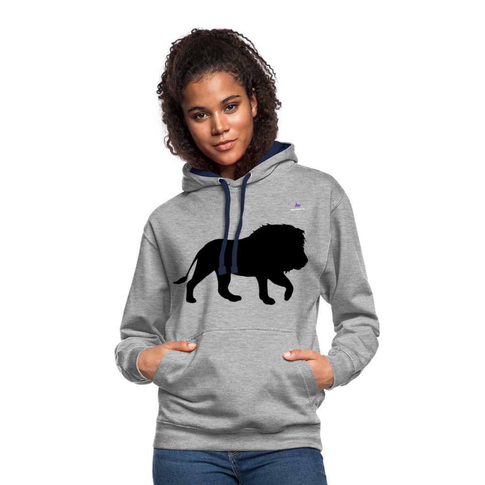 Sudadera Lion - gris jaspeado/azul marino