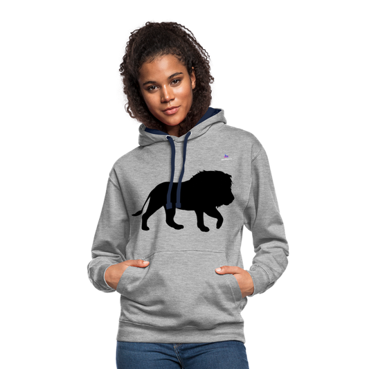 Sudadera Lion - gris jaspeado/azul marino