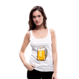 Camisa sin mangas me encanta la birra - blanco