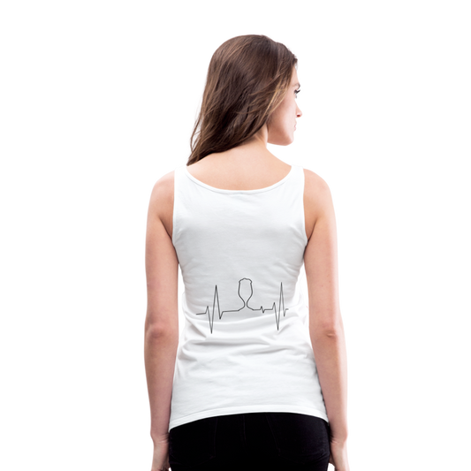 Camisa sin mangas me encanta la birra - blanco