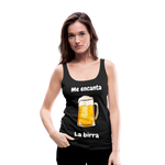 Camisa sin mangas me encanta la birra - negro