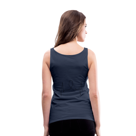 Camisa sin mangas me encanta la birra - azul marino