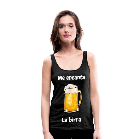 Camisa sin mangas me encanta la birra - antracita