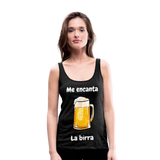 Camisa sin mangas me encanta la birra - antracita