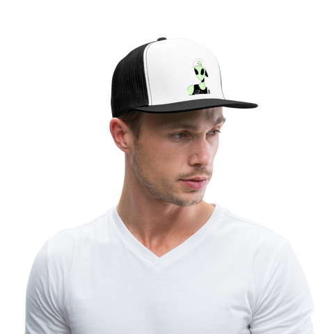 Gorra alien - blanca/negro