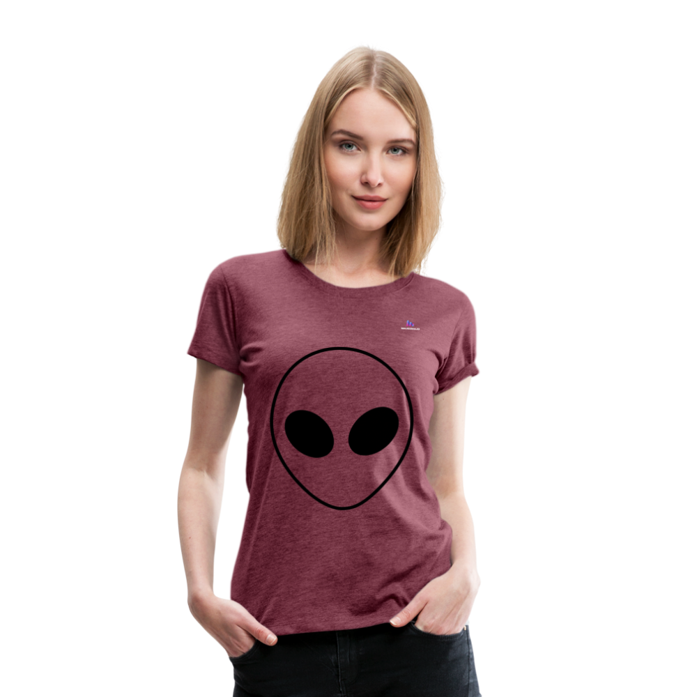 Camisa alíen - rojo bordeaux salpicado