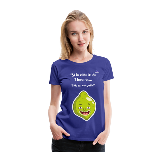 Camisa limones - azul real