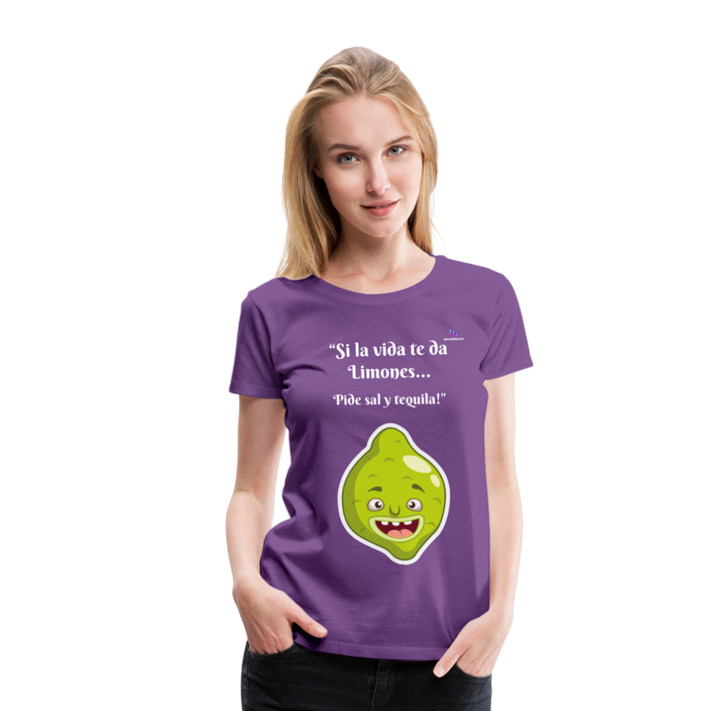 Camisa limones - púrpura