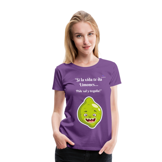 Camisa limones - púrpura