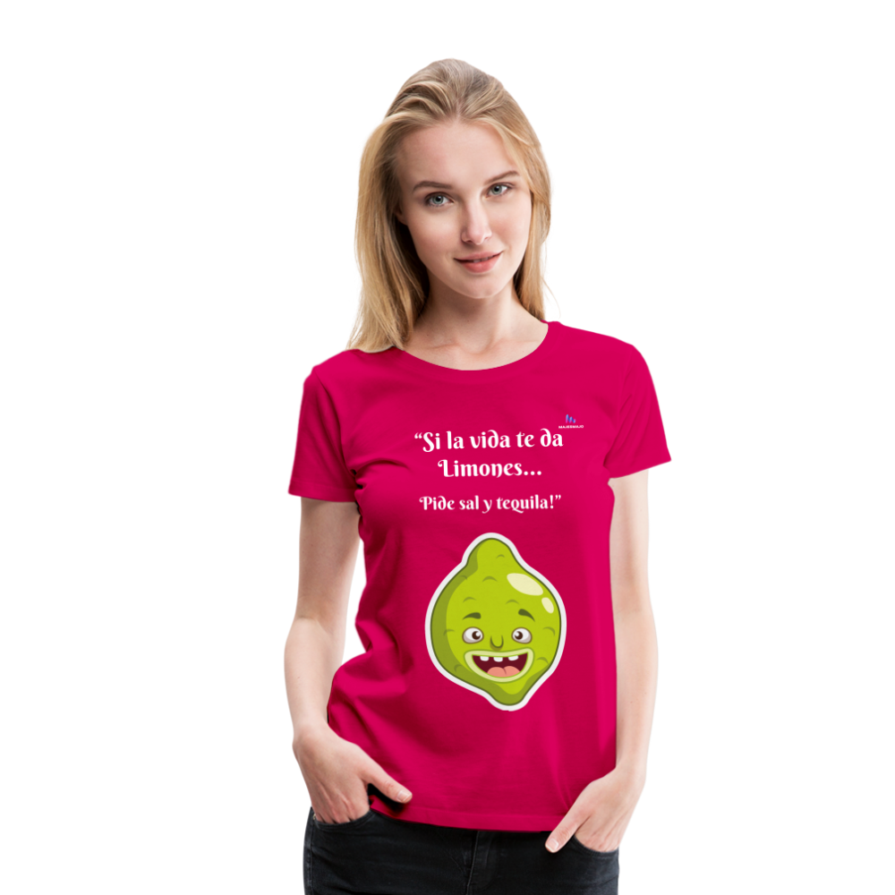 Camisa limones - rosado oscuro